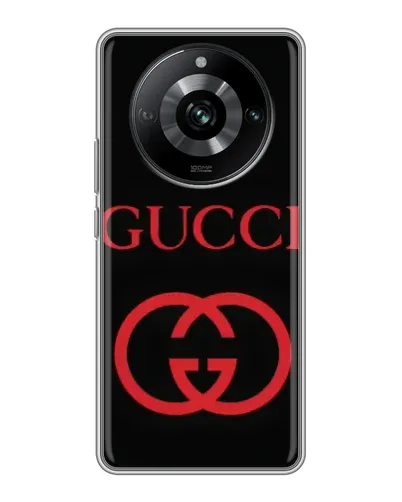 Чехол для Realme 11 Pro с картинкой «Gucci — красный логотип» Чехол для Realme 11 Pro с картинкой «Gucci — красный логотип»