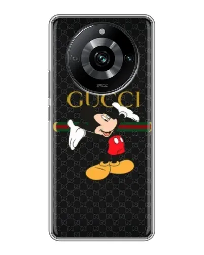 Чехол для Realme 11 Pro с картинкой «Микки Маус Gucci» Чехол для Realme 11 Pro с картинкой «Микки Маус Gucci»
