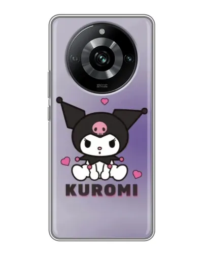 Чехол для Realme 11 Pro с картинкой «Kuromi — фиолетовый арт»