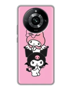Чехол для Realme 11 Pro с картинкой «My Melody и Kuromi» Чехол для Realme 11 Pro с картинкой «My Melody и Kuromi»