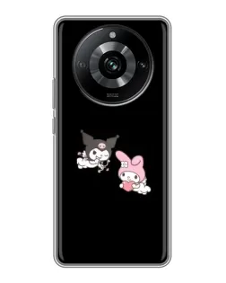 Чехол для Realme 11 Pro с картинкой «My Melody и Kuromi» Чехол для Realme 11 Pro с картинкой «My Melody и Kuromi»