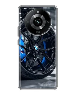 Чехол для Realme 11 Pro с картинкой «Колесо BMW вблизи»