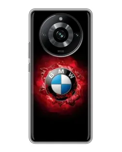 Чехол для Realme 11 Pro с картинкой «Логотип BMW — вспышка»