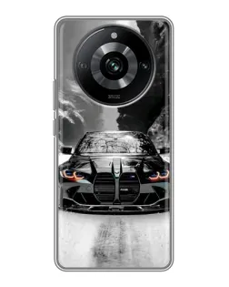 Чехол для Realme 11 Pro с картинкой «BMW — акварельный дрифт»