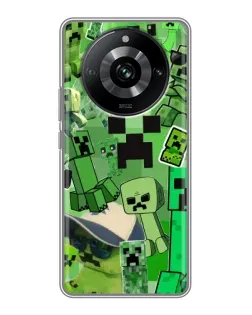 Чохол для Realme 11 Pro з картинкою «Кріпери Minecraft»