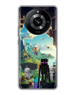 Чохол для Realme 11 Pro з картинкою «Ендермен у лісі»