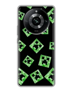Чохол для Realme 11 Pro з картинкою «Паттерн з кріперами»