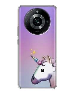 Чехол для Realme 11 Pro с картинкой «Единорог градиент»