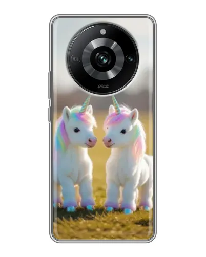Чохол для Realme 11 Pro з картинкою «Пара єдинорогів»