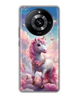 Чохол для Realme 11 Pro з картинкою «Єдиноріг серед хмар»
