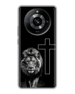 Чохол для Realme 11 Pro з картинкою «Лев та Хрест»