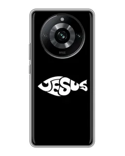 Чехол для Realme 11 Pro с картинкой «Рыба Jesus» Чехол для Realme 11 Pro с картинкой «Рыба Jesus»