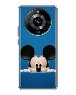 Чехол для Realme 11 Pro с картинкой «Микки выглядывает»