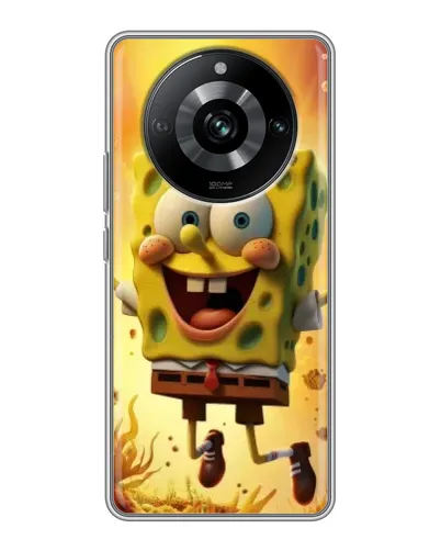 Чохол для Realme 11 Pro з картинкою «Губка Боб стрибає»