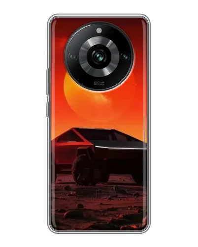 Чехол для Realme 11 Pro с картинкой «Cybertruck на Марсе» Чехол для Realme 11 Pro с картинкой «Cybertruck на Марсе»