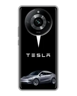 Чехол для Realme 11 Pro с картинкой «Tesla Model Y»