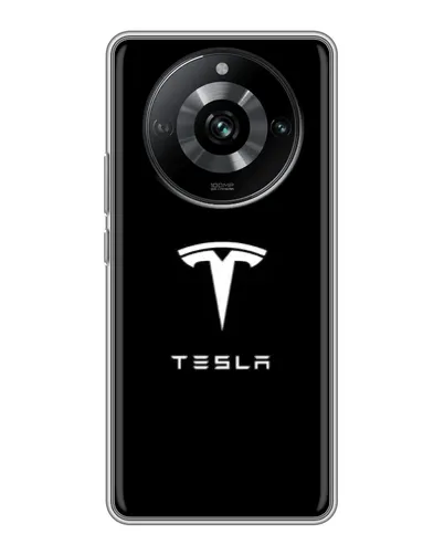 Чехол для Realme 11 Pro с картинкой «Tesla White Logo» Чехол для Realme 11 Pro с картинкой «Tesla White Logo»