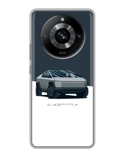 Чехол для Realme 11 Pro с картинкой «Серебристый Cybertruck Tesla» Чехол для Realme 11 Pro с картинкой «Серебристый Cybertruck Tesla»