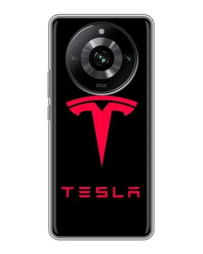 Чехол для Realme 11 Pro с картинкой «Tesla Red Logo» Чехол для Realme 11 Pro с картинкой «Tesla Red Logo»