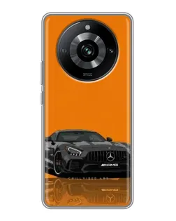 Чехол для Realme 11 Pro с картинкой «Оранжевый Mercedes AMG»