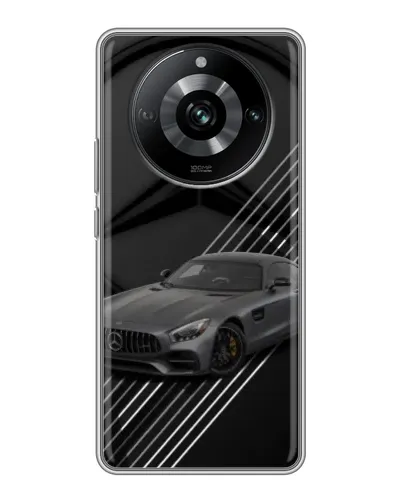 Чехол для Realme 11 Pro с картинкой «Mercedes AMG — графика»
