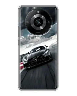 Чехол для Realme 11 Pro с картинкой «Гоночный Mercedes AMG»