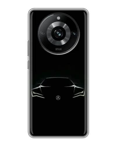 Чехол для Realme 11 Pro с картинкой «Mercedes — силуэт авто» Чехол для Realme 11 Pro с картинкой «Mercedes — силуэт авто»