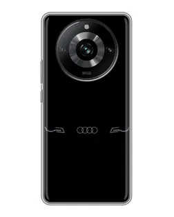 Чехол для Realme 11 Pro с картинкой «Audi — световой подпись»