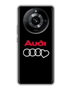 Чехол для Realme 11 Pro с картинкой «Логотип Audi Heart»