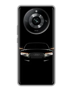 Чехол для Realme 11 Pro с картинкой «Audi — ночной контур»