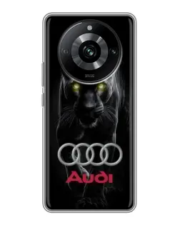 Чехол для Realme 11 Pro с картинкой «Пантера и Audi»