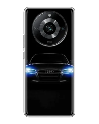 Чехол для Realme 11 Pro с картинкой «Audi в неоне»