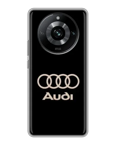 Чехол для Realme 11 Pro с картинкой «Audi — золотой логотип»