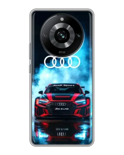Чехол для Realme 11 Pro с картинкой «Audi Sport — неон»