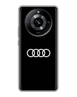Чехол для Realme 11 Pro с картинкой «Audi White Logo»