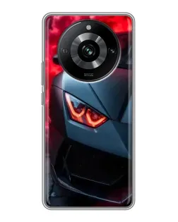 Чехол для Realme 11 Pro с картинкой «Lamborghini красное сияние»