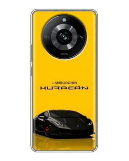 Чехол для Realme 11 Pro с картинкой «Lamborghini Huracan черный»