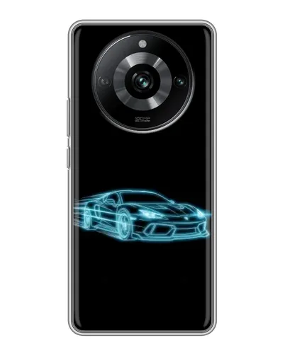 Чехол для Realme 11 Pro с картинкой «Неоновый контур Lamborghini» Чехол для Realme 11 Pro с картинкой «Неоновый контур Lamborghini»