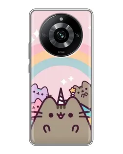 Чехол для Realme 11 Pro с картинкой «Единорог Pusheen»