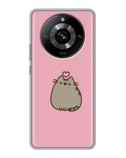 Чохол для Realme 11 Pro з картинкою «Pusheen серце»