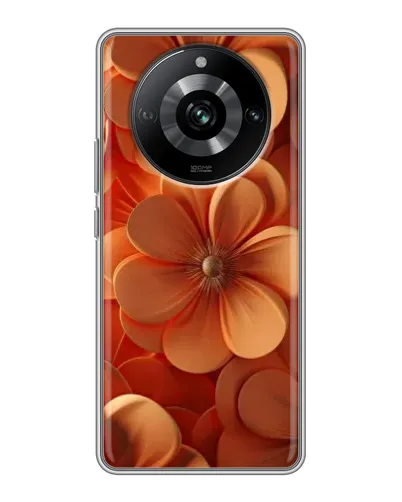 Чехол для Realme 11 Pro с картинкой «Оранжевый макро цветок» Чехол для Realme 11 Pro с картинкой «Оранжевый макро цветок»