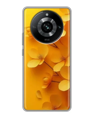Чехол для Realme 11 Pro с картинкой «Золотые лепестки» Чехол для Realme 11 Pro с картинкой «Золотые лепестки»