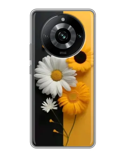 Чехол для Realme 11 Pro с картинкой «Подсолнух и ромашка» Чехол для Realme 11 Pro с картинкой «Подсолнух и ромашка»