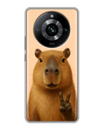 Чехол для Realme 11 Pro с картинкой «Капибара виктория» Чехол для Realme 11 Pro с картинкой «Капибара виктория»