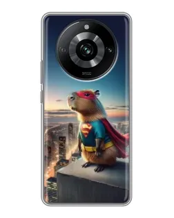 Чехол для Realme 11 Pro с картинкой «Капи-мен супергерой»
