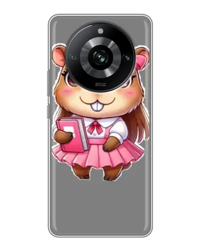 Чехол для Realme 11 Pro с картинкой «Девочка капибара» Чехол для Realme 11 Pro с картинкой «Девочка капибара»