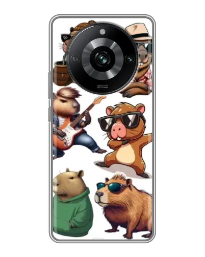 Чехол для Realme 11 Pro с картинкой «Крутые капибары музыканты» Чехол для Realme 11 Pro с картинкой «Крутые капибары музыканты»