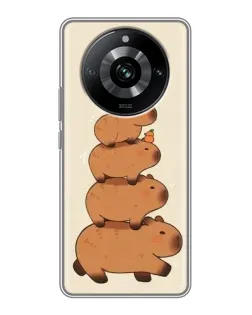 Чехол для Realme 11 Pro с картинкой «Башня из капибар»