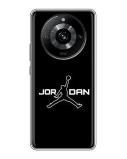 Чохол для Realme 11 з картинкою «Nike Pink Swirl»