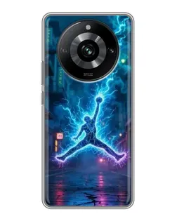 Чохол для Realme 11 з картинкою «Jordan Gold Jumpman»